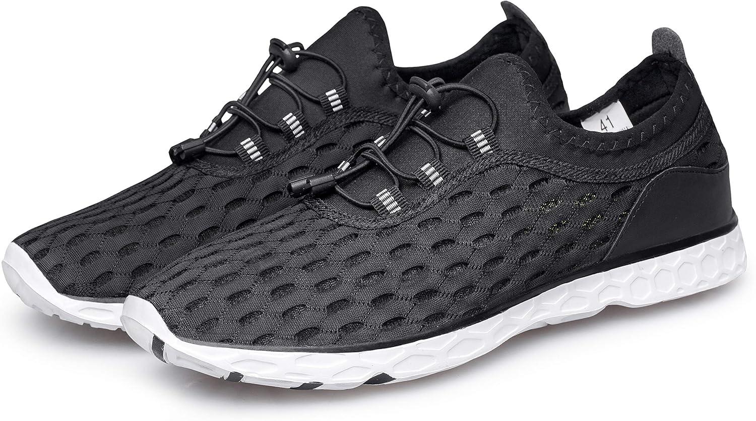 imageDOUSSPRT Mens Water Shoes Quick Drying Sports Aqua ShoesBlack