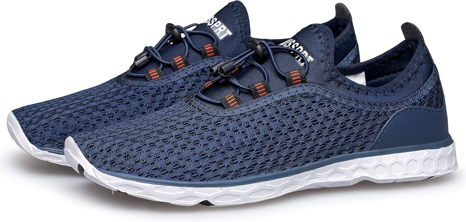 imageDOUSSPRT Mens Water Shoes Quick Drying Sports Aqua ShoesBlue
