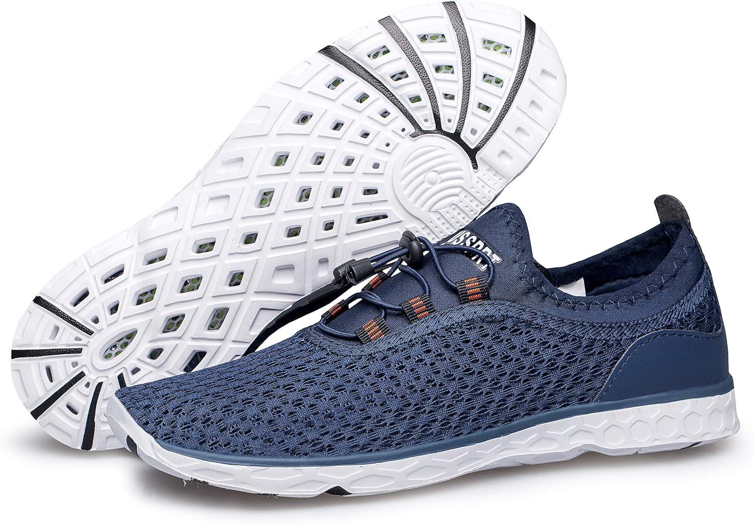 imageDOUSSPRT Mens Water Shoes Quick Drying Sports Aqua ShoesBlue
