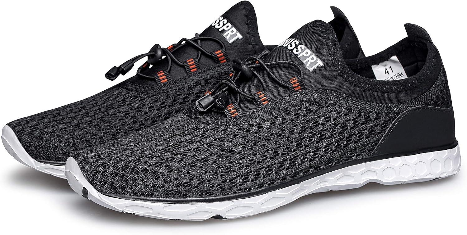 imageDOUSSPRT Womens Water Shoes Quick Drying Sports Aqua ShoesBlack049