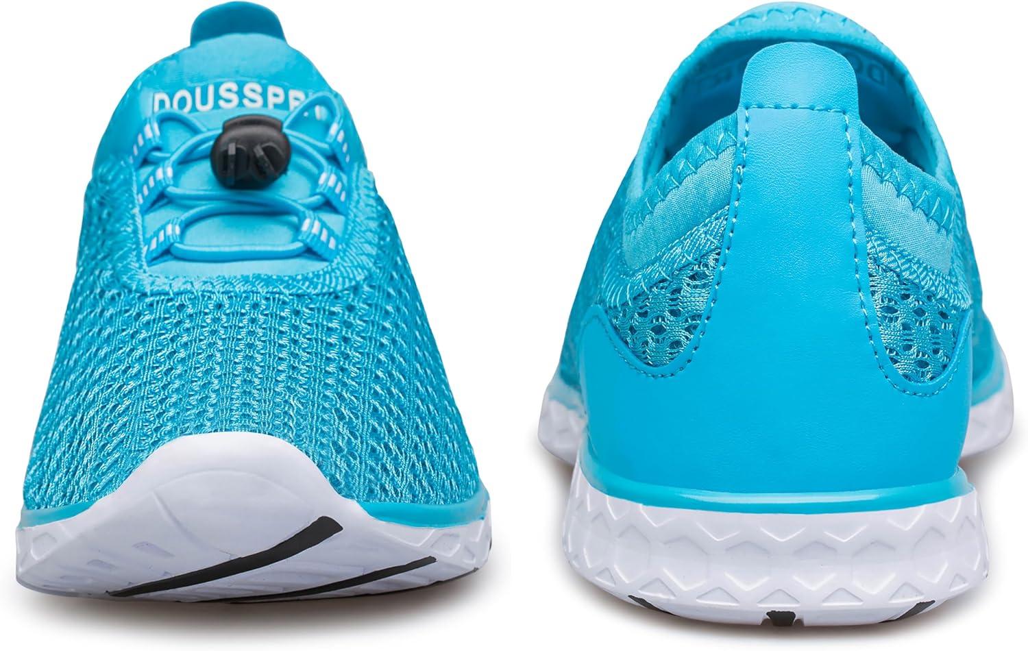 imageDOUSSPRT Womens Water Shoes Quick Drying Sports Aqua ShoesMoonblue