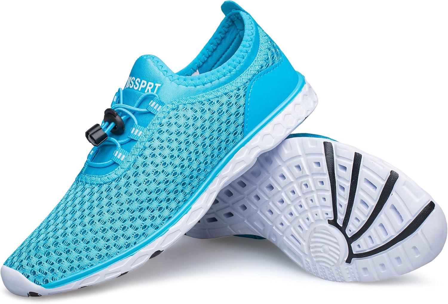 imageDOUSSPRT Womens Water Shoes Quick Drying Sports Aqua ShoesMoonblue