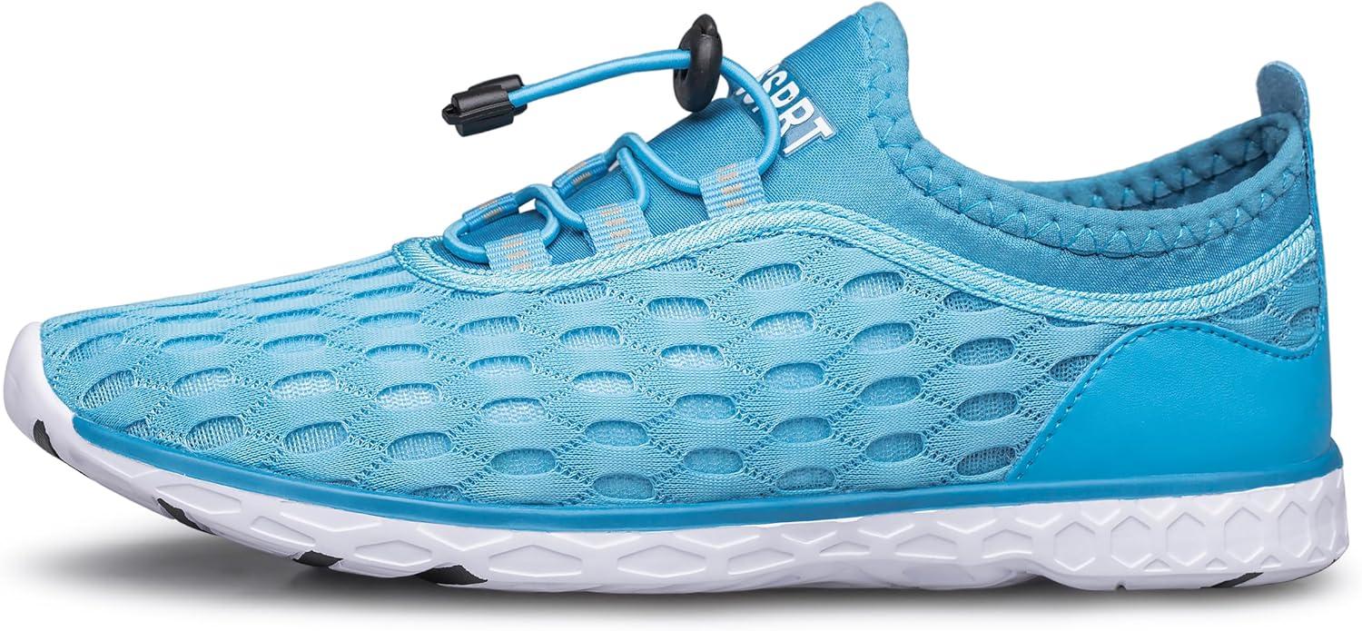 imageDOUSSPRT Womens Water Shoes Quick Drying Sports Aqua ShoesMoonlightWhite