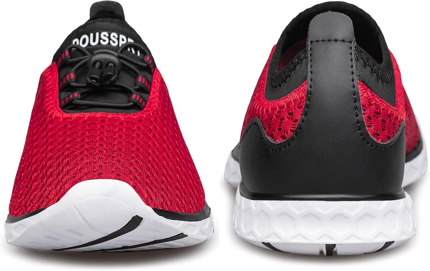 imageDOUSSPRT Womens Water Shoes Quick Drying Sports Aqua ShoesRedWhite