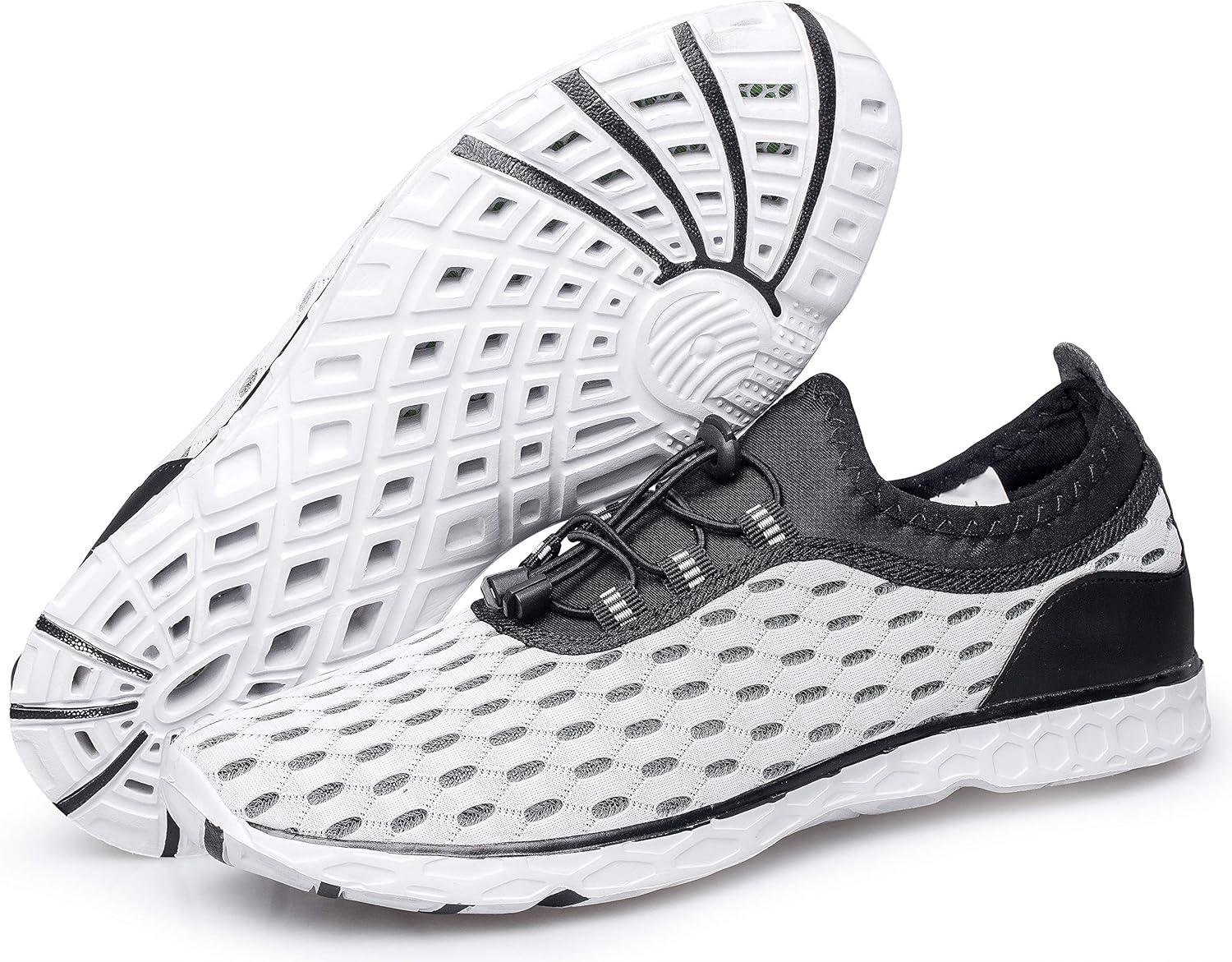 imageDOUSSPRT Womens Water Shoes Quick Drying Sports Aqua ShoesWhite