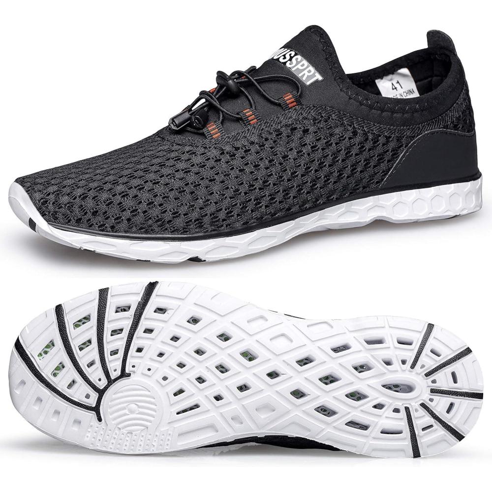 imageDOUSSPRT Womens Water Shoes Quick Drying Sports Aqua ShoesBlack049