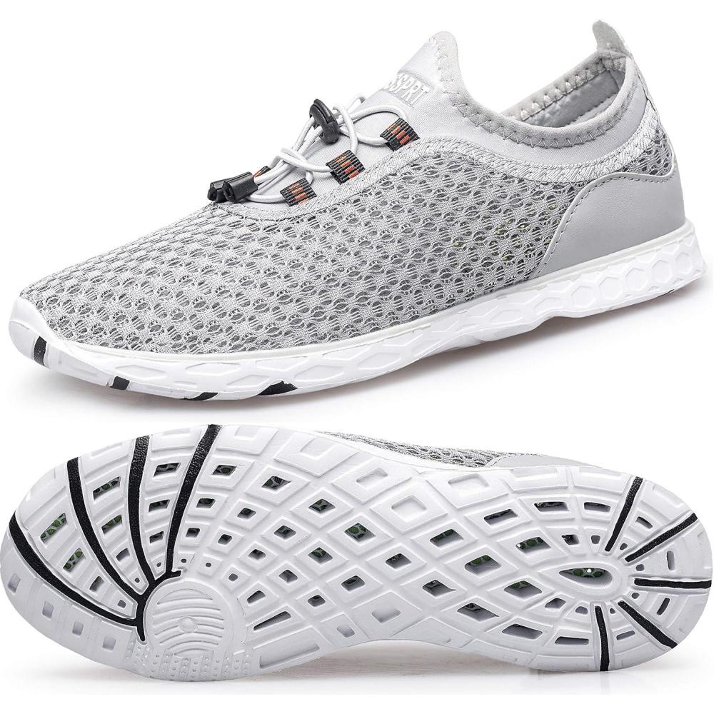 imageDOUSSPRT Womens Water Shoes Quick Drying Sports Aqua ShoesGrey