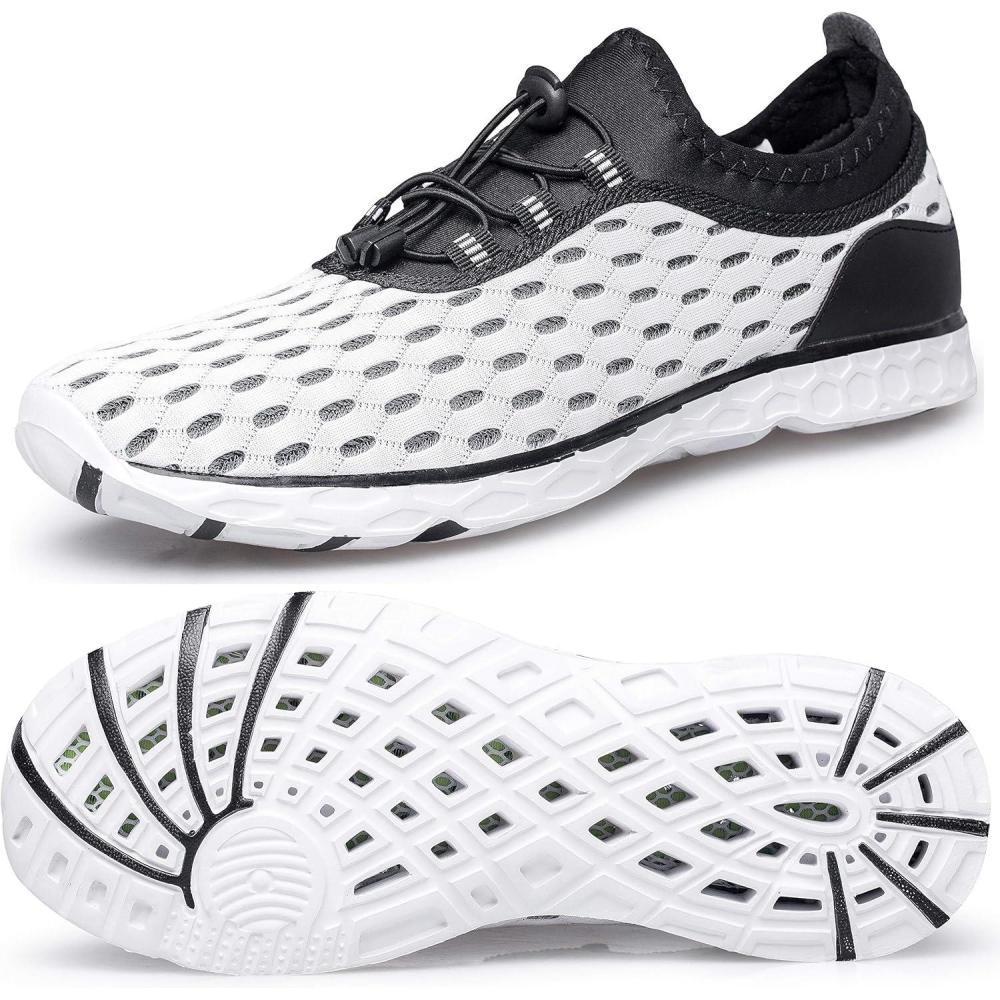 imageDOUSSPRT Womens Water Shoes Quick Drying Sports Aqua ShoesWhite