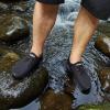 DOUSSPRT Men’s Water Shoes Quick Drying Sports Aqua Shoes(Allblack)