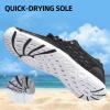 DOUSSPRT Men’s Water Shoes Quick Drying Sports Aqua Shoes(Black)