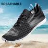 DOUSSPRT Men’s Water Shoes Quick Drying Sports Aqua Shoes(Black)