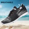 DOUSSPRT Men’s Water Shoes Quick Drying Sports Aqua Shoes(Black/White)