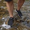 DOUSSPRT Men’s Water Shoes Quick Drying Sports Aqua Shoes(Black/White)
