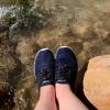 DOUSSPRT Men’s Water Shoes Quick Drying Sports Aqua Shoes(Bluewhite)