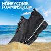 DOUSSPRT Men’s Water Shoes Quick Drying Sports Aqua Shoes(Dark Allblack)