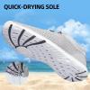 DOUSSPRT Men’s Water Shoes Quick Drying Sports Aqua Shoes(Grey)