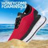 DOUSSPRT Men’s Water Shoes Quick Drying Sports Aqua Shoes(Redwhite)