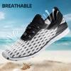 DOUSSPRT Men’s Water Shoes Quick Drying Sports Aqua Shoes(White)