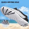 DOUSSPRT Men’s Water Shoes Quick Drying Sports Aqua Shoes(White)