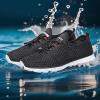 DOUSSPRT Men’s Water Shoes Quick Drying Sports Aqua Shoes(White/Black)