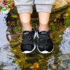 DOUSSPRT Water Shoes for Kids Boys Girls Quick Dry Beach Sports Swim Pool Aqua Shoes for Toddler/Little Kid/Big Kid(Black/White)