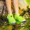 DOUSSPRT Water Shoes for Kids Boys Girls Quick Dry Beach Sports Swim Pool Aqua Shoes for Toddler/Little Kid/Big Kid(Neongreen)