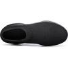 DOUSSPRT Womens Walking Shoes Slip on Sock Sneakers Lady Girls Nurse Mesh Air Cushion Platform Loafers Fashion Casual(Allblack 017)