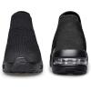 DOUSSPRT Womens Walking Shoes Slip on Sock Sneakers Lady Girls Nurse Mesh Air Cushion Platform Loafers Fashion Casual(Black)