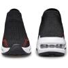 DOUSSPRT Womens Walking Shoes Slip on Sock Sneakers Lady Girls Nurse Mesh Air Cushion Platform Loafers Fashion Casual(Black&white)