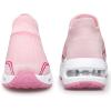 DOUSSPRT Womens Walking Shoes Slip on Sock Sneakers Lady Girls Nurse Mesh Air Cushion Platform Loafers Fashion Casual(Pink)