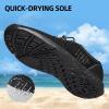 DOUSSPRT Women’s Water Shoes Quick Drying Sports Aqua Shoes(Allblack)