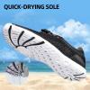 DOUSSPRT Women’s Water Shoes Quick Drying Sports Aqua Shoes(Black049)