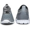 DOUSSPRT Women’s Water Shoes Quick Drying Sports Aqua Shoes(Dark Grey/White)