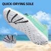 DOUSSPRT Women’s Water Shoes Quick Drying Sports Aqua Shoes(Green)