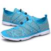 DOUSSPRT Women’s Water Shoes Quick Drying Sports Aqua Shoes(Lightblue&white)