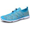 DOUSSPRT Women’s Water Shoes Quick Drying Sports Aqua Shoes(Lightblue&white)