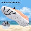 DOUSSPRT Women’s Water Shoes Quick Drying Sports Aqua Shoes(Orange)