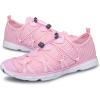 DOUSSPRT Women’s Water Shoes Quick Drying Sports Aqua Shoes(Pinkwhitemesh)