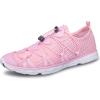 DOUSSPRT Women’s Water Shoes Quick Drying Sports Aqua Shoes(Pinkwhitemesh)