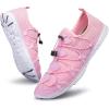 DOUSSPRT Women’s Water Shoes Quick Drying Sports Aqua Shoes(Pinkwhitemesh)