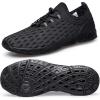 DOUSSPRT Men’s Water Shoes Quick Drying Sports Aqua Shoes(Allblack Mesh)
