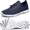 DOUSSPRT Men’s Water Shoes Quick Drying Sports Aqua Shoes(Darkblue)