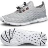 DOUSSPRT Men’s Water Shoes Quick Drying Sports Aqua Shoes(Lightgrey)
