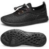 DOUSSPRT Water Shoes for Kids Boys Girls Quick Dry Beach Sports Swim Pool Aqua Shoes for Toddler/Little Kid/Big Kid(Allblack)