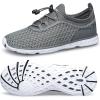 DOUSSPRT Water Shoes for Kids Boys Girls Quick Dry Beach Sports Swim Pool Aqua Shoes for Toddler/Little Kid/Big Kid(Darkgrey)