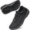 DOUSSPRT Womens Walking Shoes Slip On Hypersoft Sock Tennis Water Sneakers Casual Mesh Comfortable Athletic Breathable Running(Allblack)