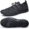 DOUSSPRT Women’s Water Shoes Quick Drying Sports Aqua Shoes(Darkblackmesh)