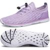DOUSSPRT Women’s Water Shoes Quick Drying Sports Aqua Shoes(Purple/White)