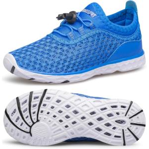 DOUSSPRT Water Shoes for Kids Boys Girls Quick Dry Beach Sports Swim Pool Aqua Shoes for Toddler/Little Kid/Big Kid(Royalblue)