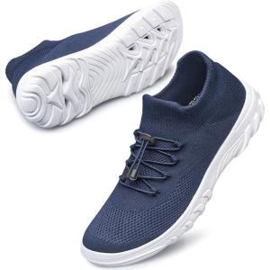 DOUSSPRT Womens Walking Shoes Slip On Hypersoft Sock Tennis Water Sneakers Casual Mesh Comfortable Athletic Breathable Running(Blue)
